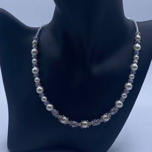Glass Pearl Bead Necklace